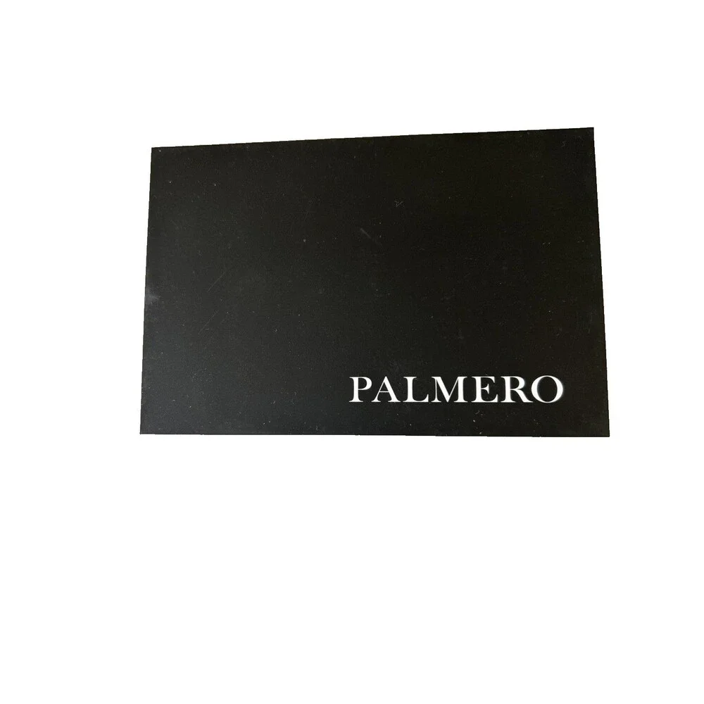Palmero Makeup Brush Set Full Set 16 Brushes Faux Black Leather Zipper Case NEW